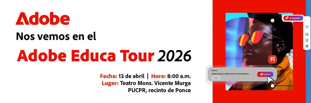 PUCPR ADOBE EDUCA TOUR 2026_Banner_ESP